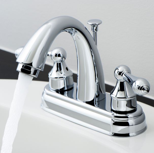 Chrome basin mixer tap